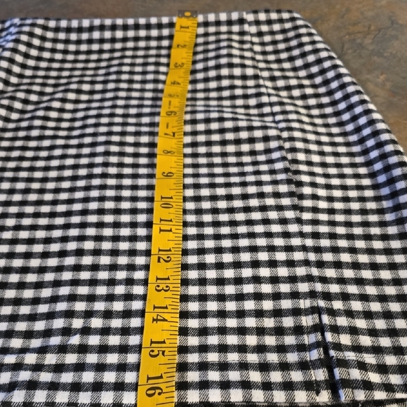 Love on a Hanger Black and White Gingham Pencil Skirt - Picture 5 of 5